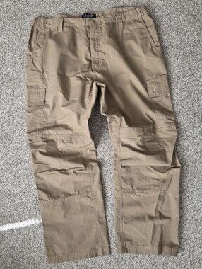 LAPG Pants Men's 40x29.5 Tactical Core Cargo Ripstop Khaki BTP9001